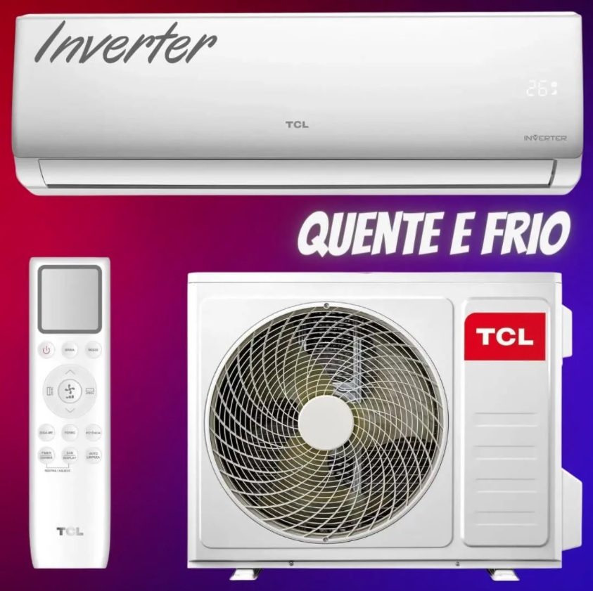 Ar-condicionado Split TCL Inverter 9.000 BTUs – Quente e Frio Elite A1 TAC-09CHSA1-INV
