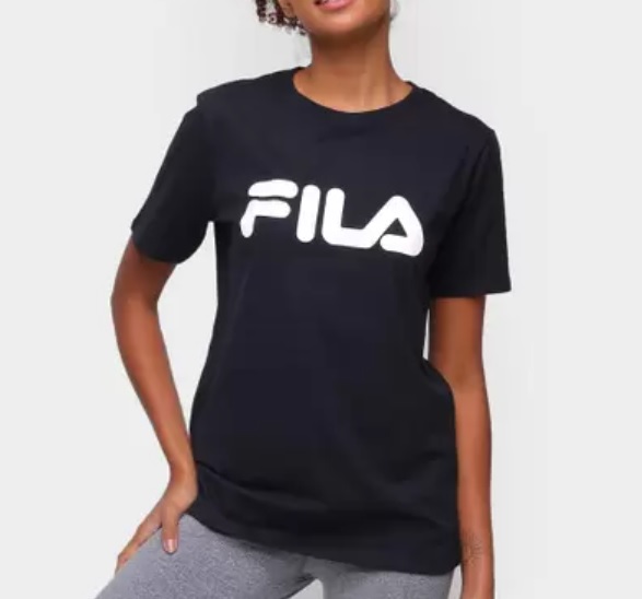 Camiseta Fila Basic Letter Feminina