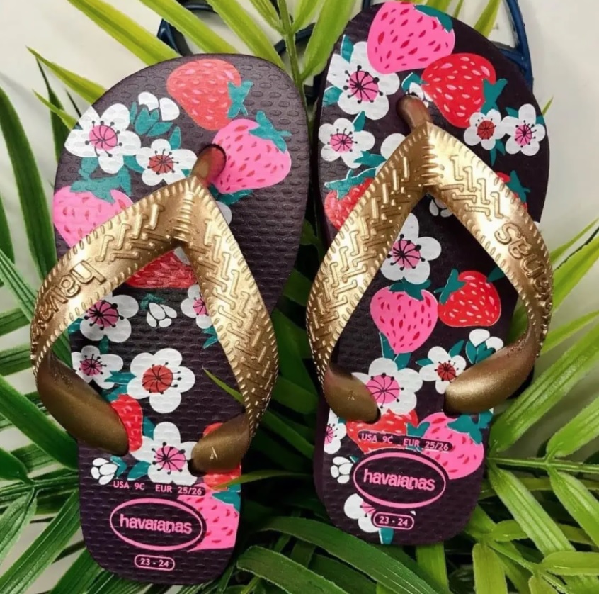 Chinelo Flores, Havaianas, Meninas