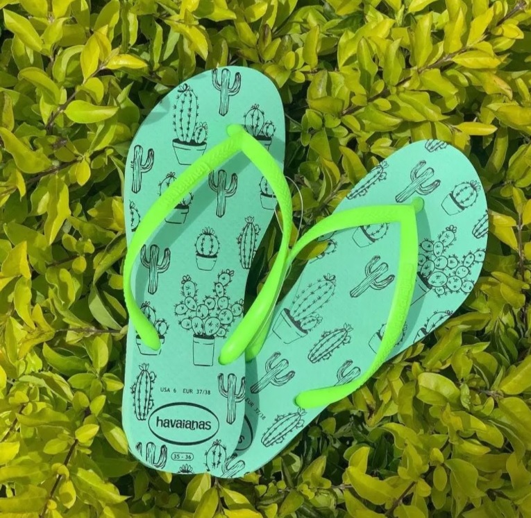 Chinelo Havaianas, Feminino, Slim Cactus