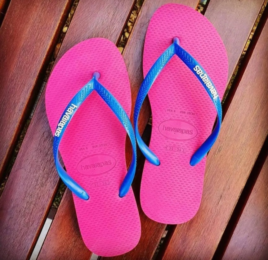 Chinelo Slim Logo Pop-Up, Havaianas, Meninas