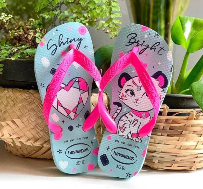 Chinelo Top Pets, Havaianas, Meninas