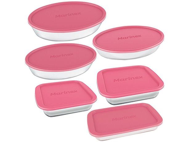 Conjunto de Assadeiras de Vidro Marinex – 15760201323776 6 Peças