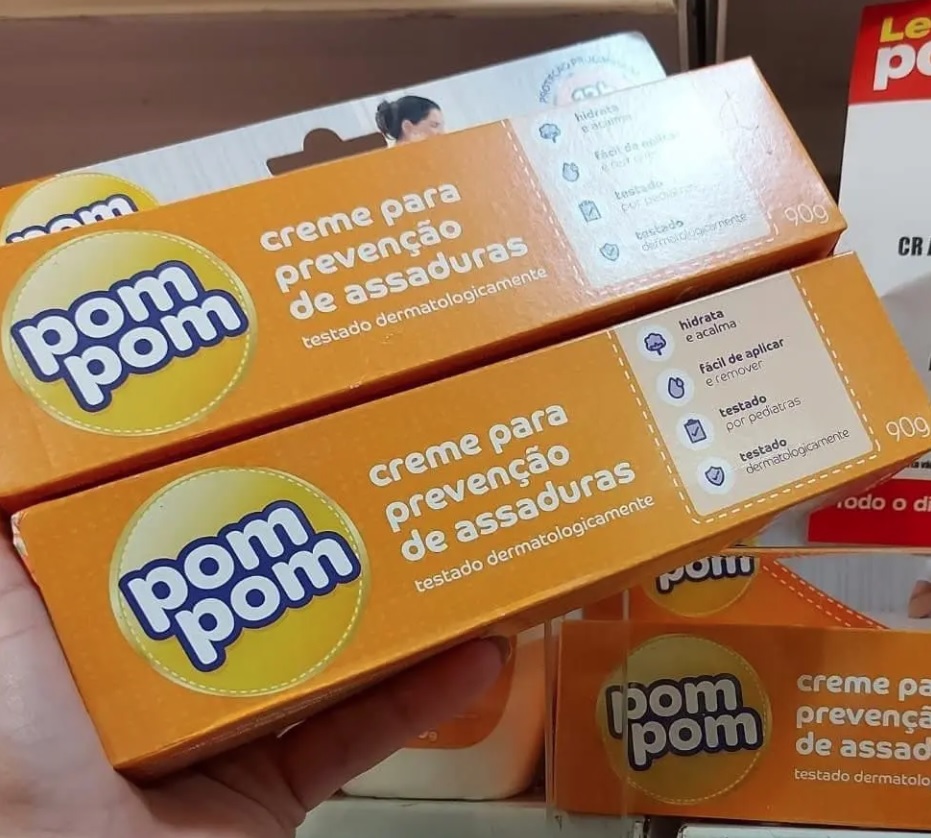 Creme Pom Pom Anti Assaduras 90gr, Pom Pom, Laranja