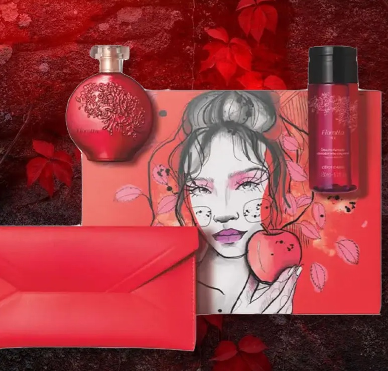 Kit Presente Floratta Red (4 itens)