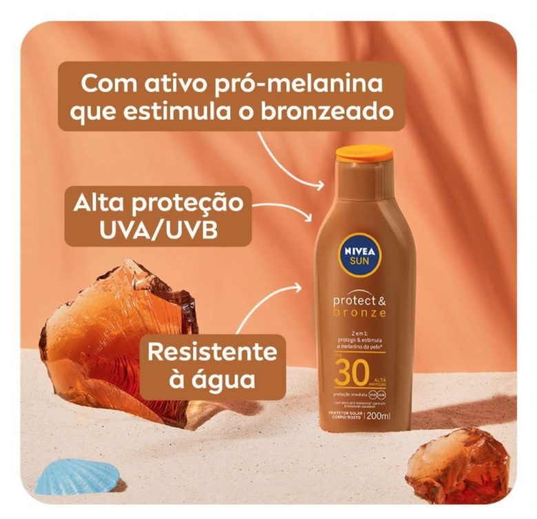 Nivea Sun Protect & Bronze Fps 30 200Ml, Nivea, 200Ml