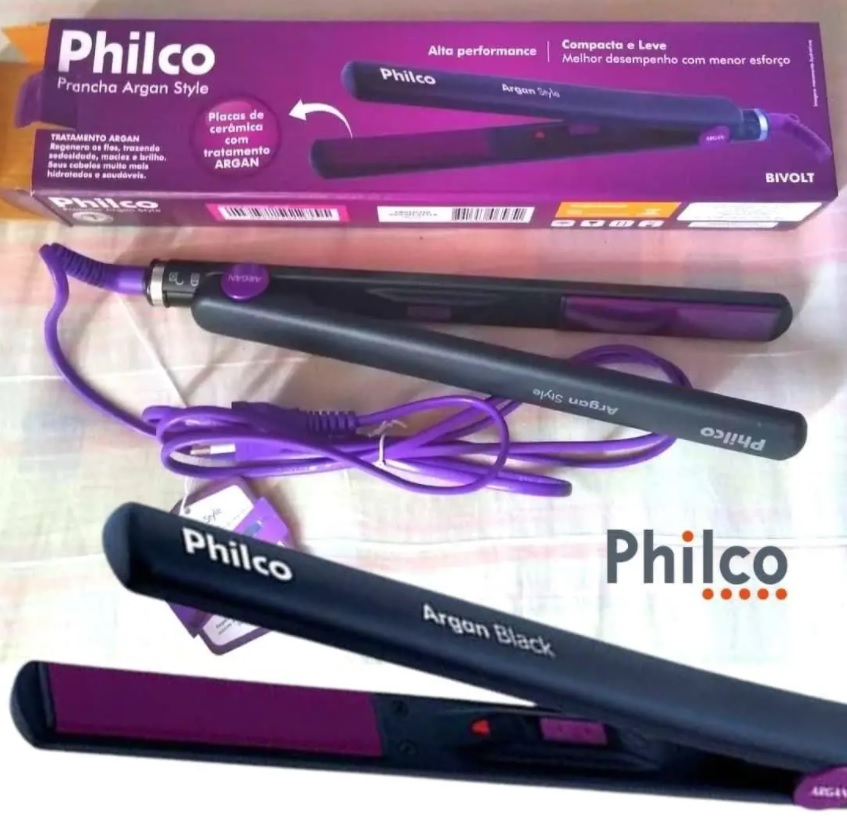 Prancha, Argan style, 30w, Preto, Bivolt, , Philco