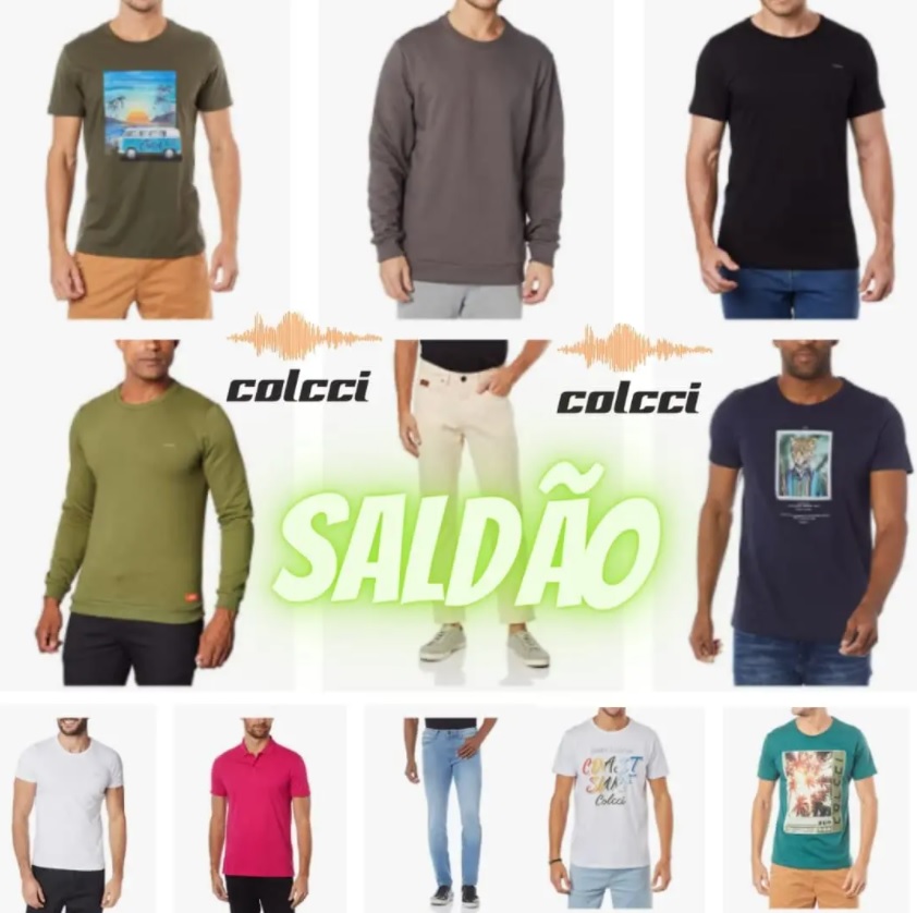 Seleção Colcci Masculino com até 54% OFF