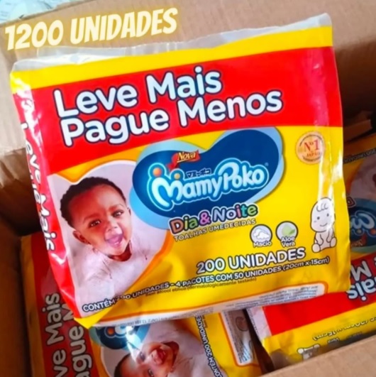 Toalhas Umedecidas Mamypoko Dia e Noite – 6 Pacotes com 200 Toalhas Cada