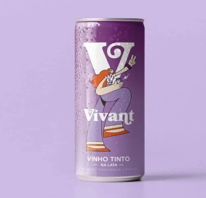 Vinho Tinto em Lata Vivant Wines, 269 ml