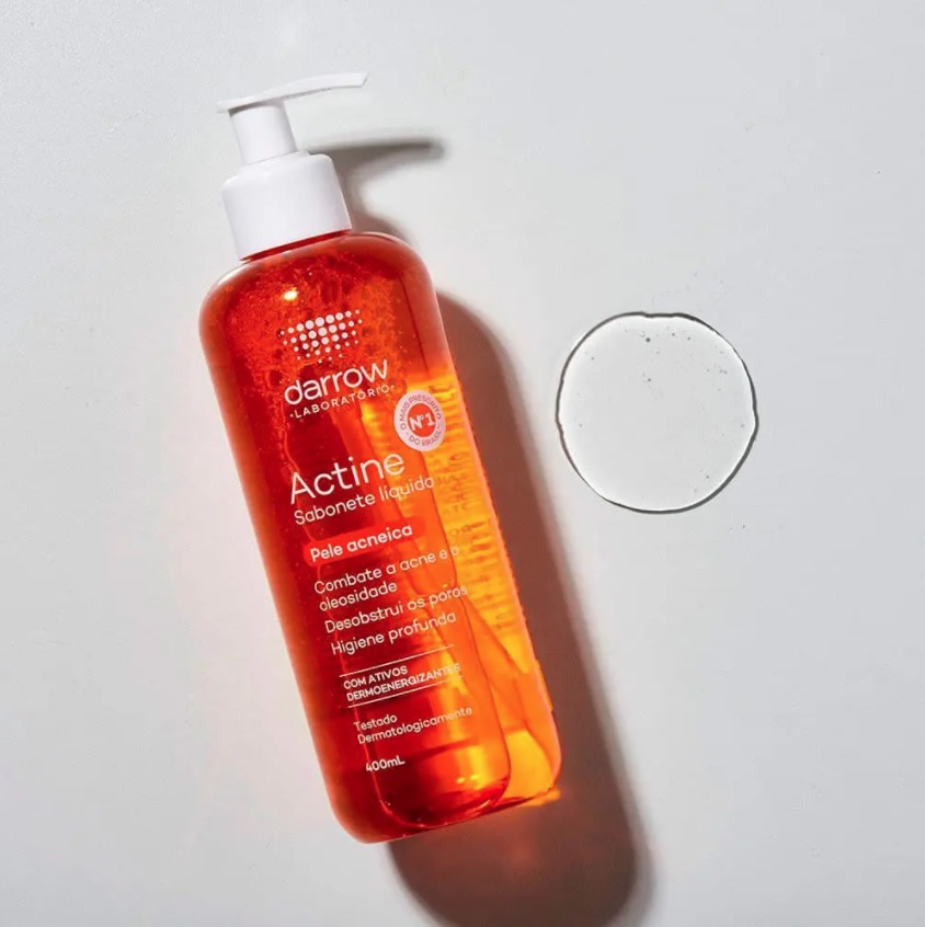 Actine Sabonete Líquido, pele oleosa a acneica, Darrow – 400ml, Darrow, 400Ml