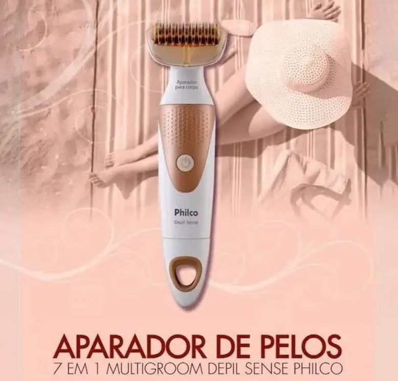 Aparador de Pelos Multigroom Depil Sense 7 em 1 PAP08RG