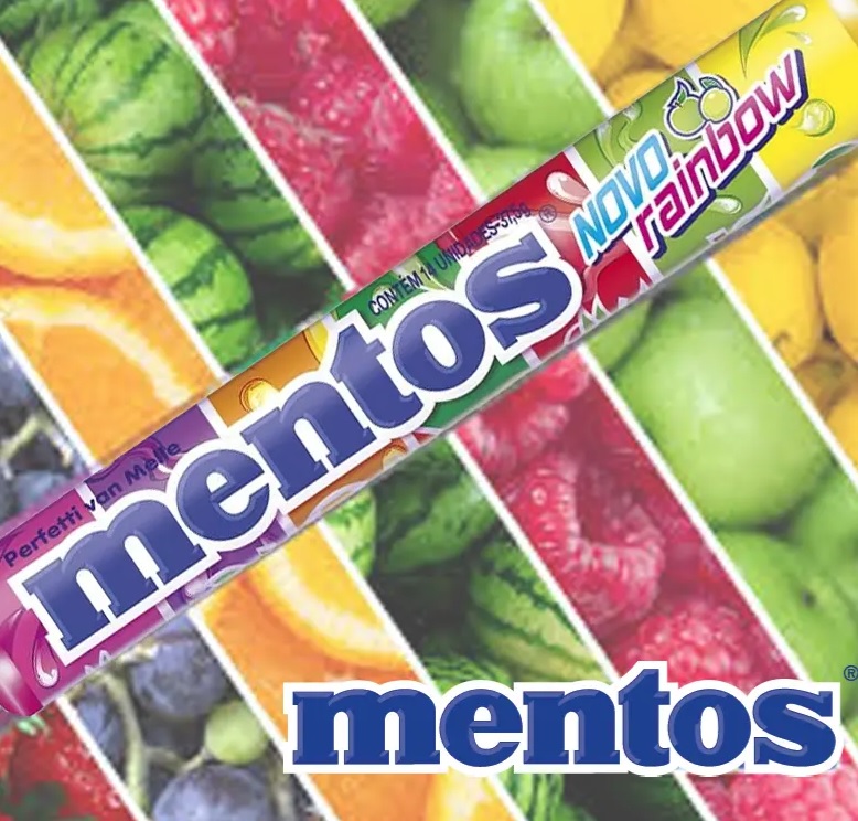 [ENCERRADA] Bala Mastigável Mentos Rainbow | 37,5g