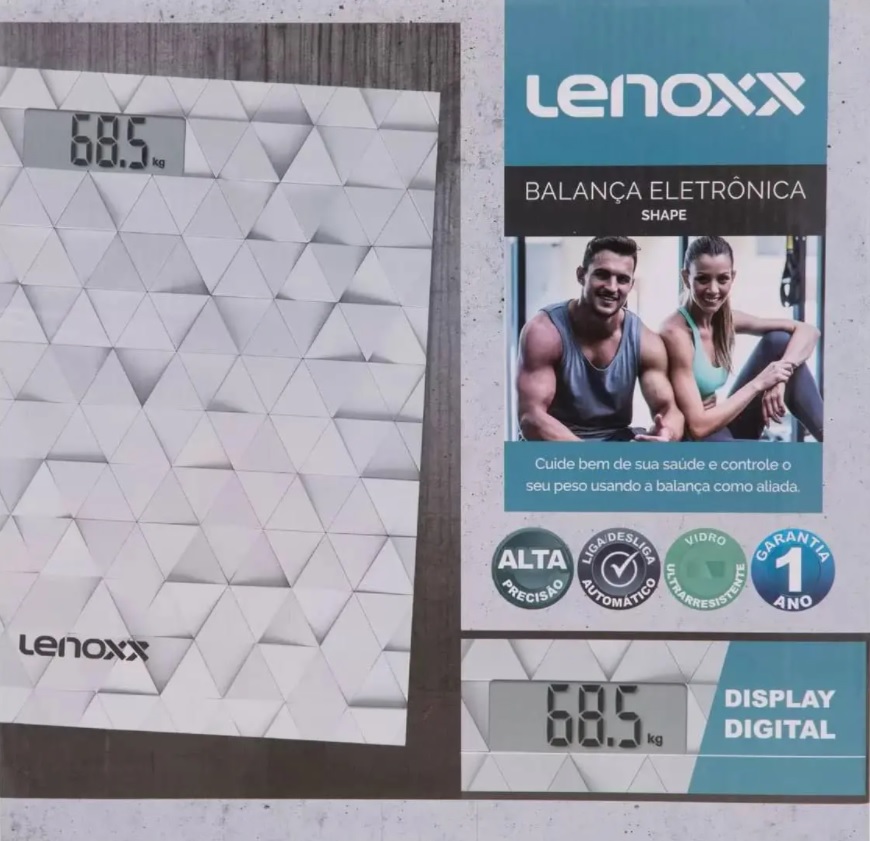 Balança Digital até 150kg Lenoxx – Shape PBL 793