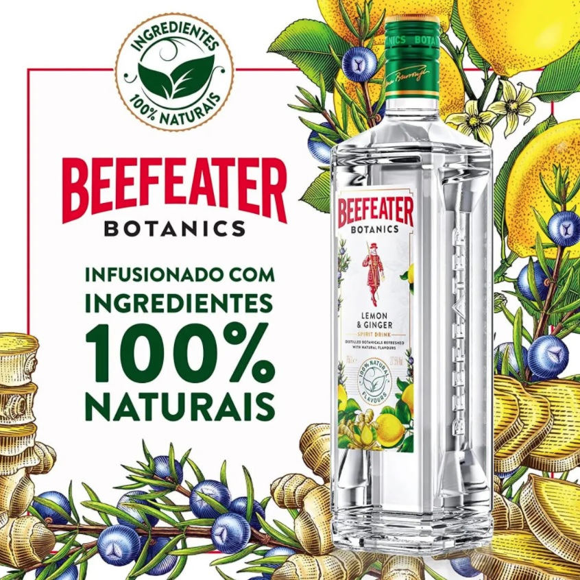 Beefeater Lemon & Ginger Beefeater Sabor 750ml