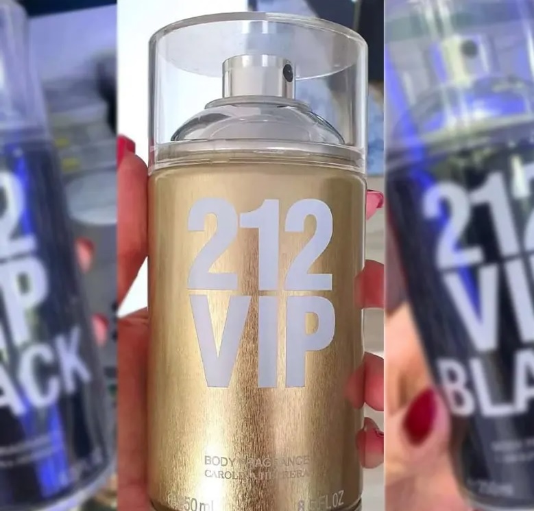 Body Spray Feminino 212 VIP Carolina Herrera 250ml