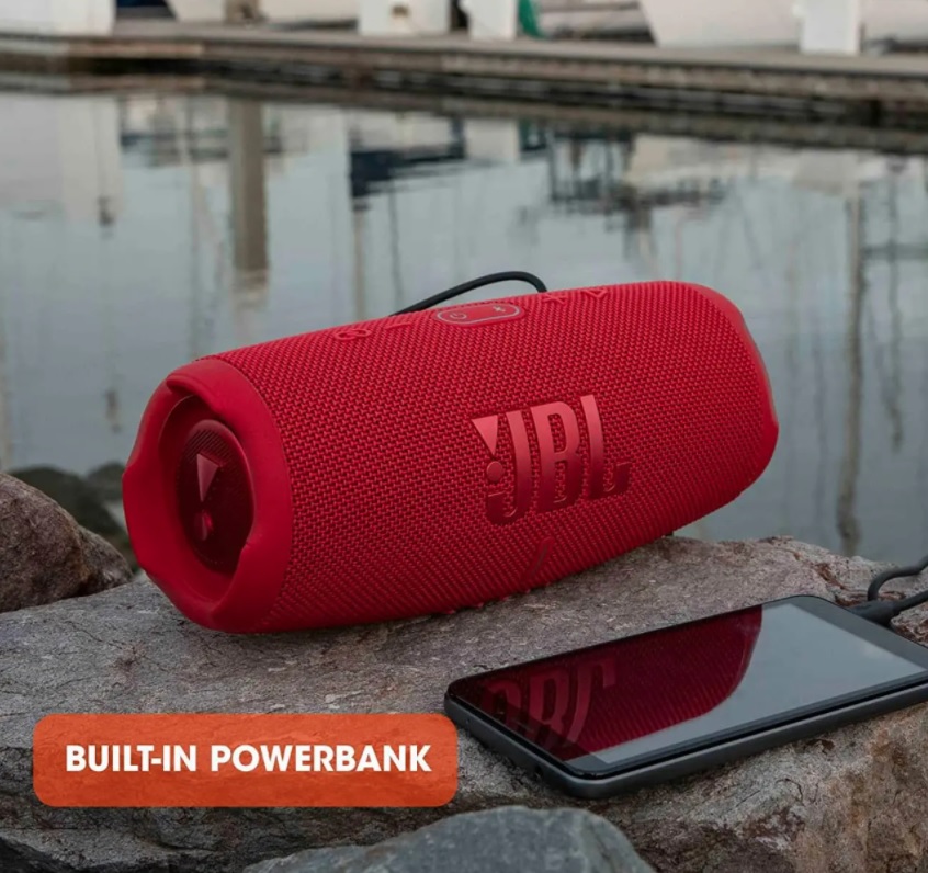 Caixa Bluetooth JBL Charge 5 – JBLCHARGE5RED