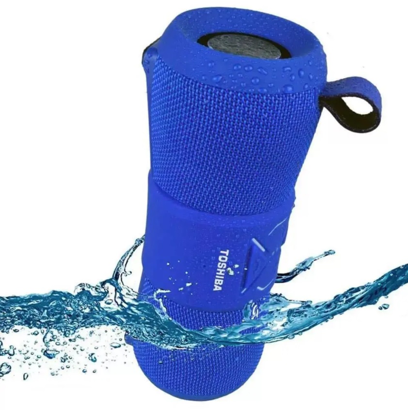 Caixa de Som Portátil Toshiba, Bluetooth, 12W RMS, Azul – TY-WSP200L