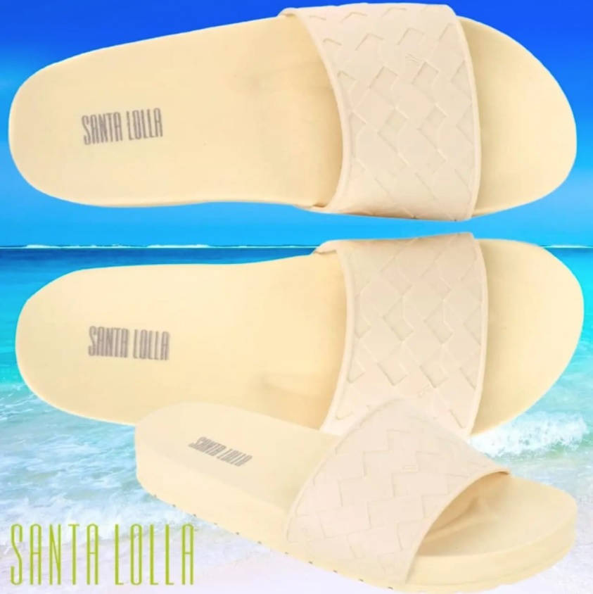 Chinelo Santa Lolla Slide Textura Feminino