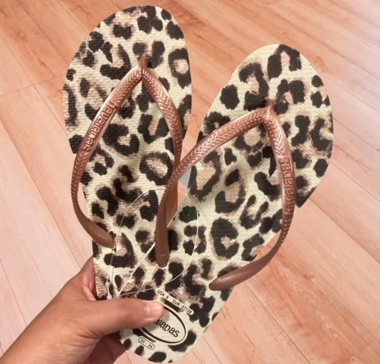 Chinelo Slim Animals, Havaianas, Feminino