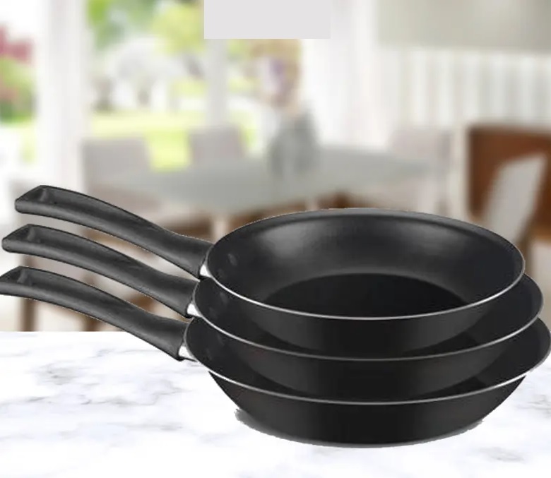 Conjunto de Frigideiras Rochedo Todo Dia 18cm, 20cm e 24cm