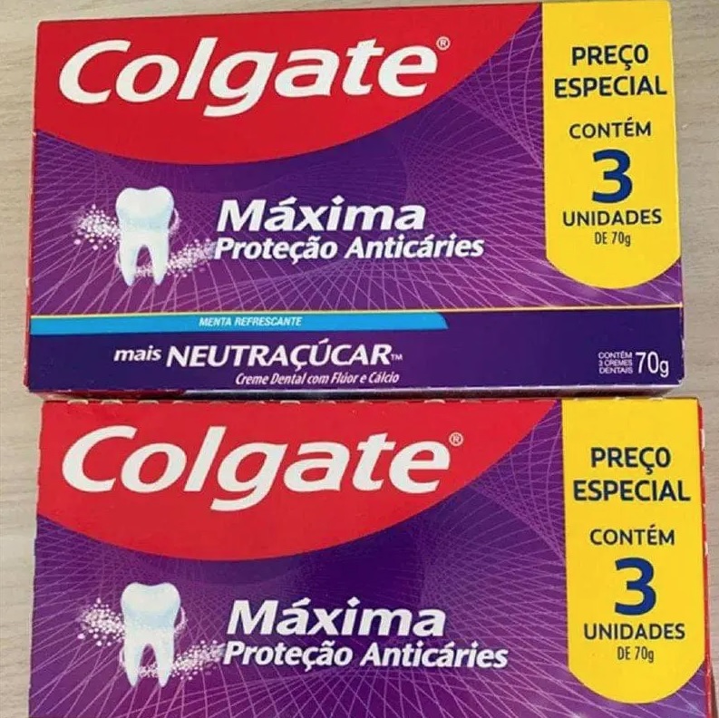 [ENCERRADA] Creme Dental Colgate Máxima Proteção Anticáries mais Neutraçúcar 70g Promo Leve 3 Pague 2