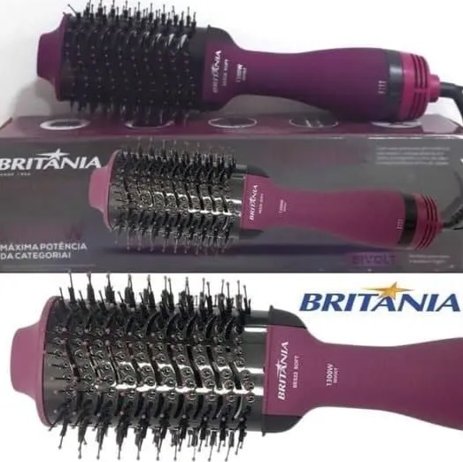 Escova Secadora Britânia Soft BES22 Roxa Bivolt Bivolt