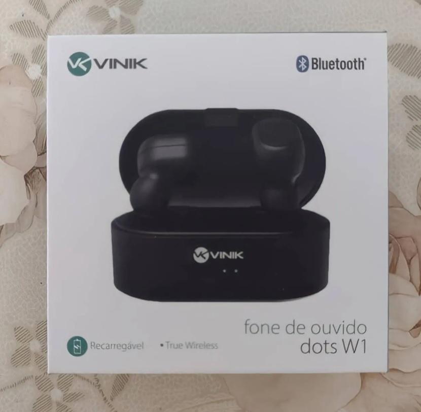 FONE DE OUVIDO BLUETOOTH DOTS W1 TWS – BRANCO
