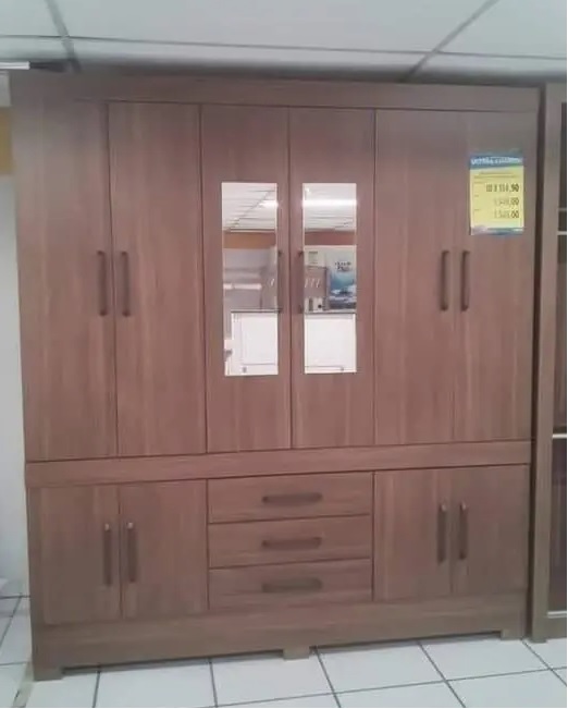 Guarda-roupa Casal com Espelho 10 Portas – 3 Gavetas Demobile Nantes
