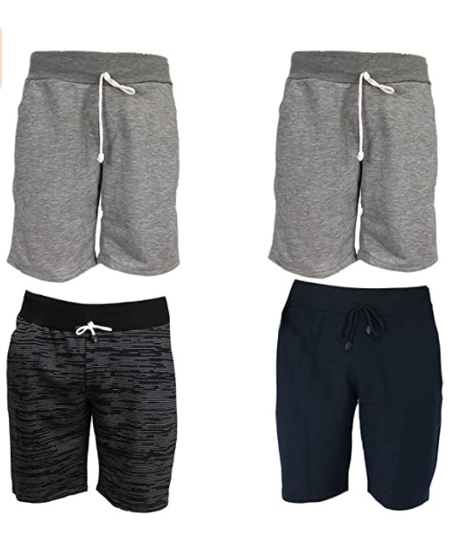 KIT 4 Bermudas Moletom Masculino