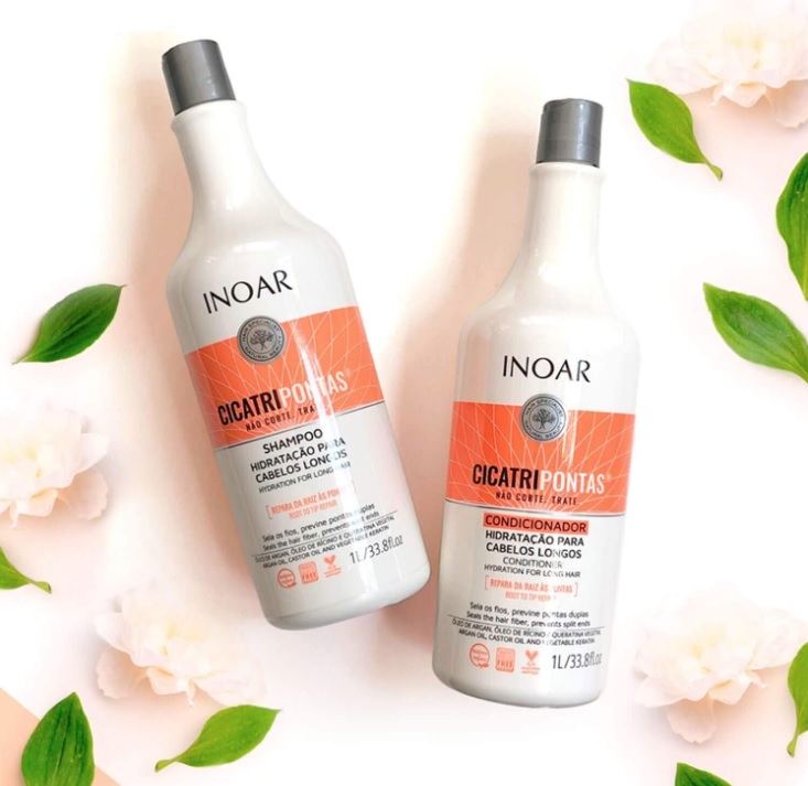 Kit Inoar Shampoo + Condicionador 1L Cicatripontas