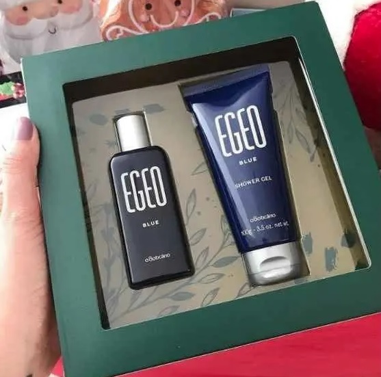 Kit Presente Egeo Blue: Desodorante Colônia 50ml + Shower Gel 100g
