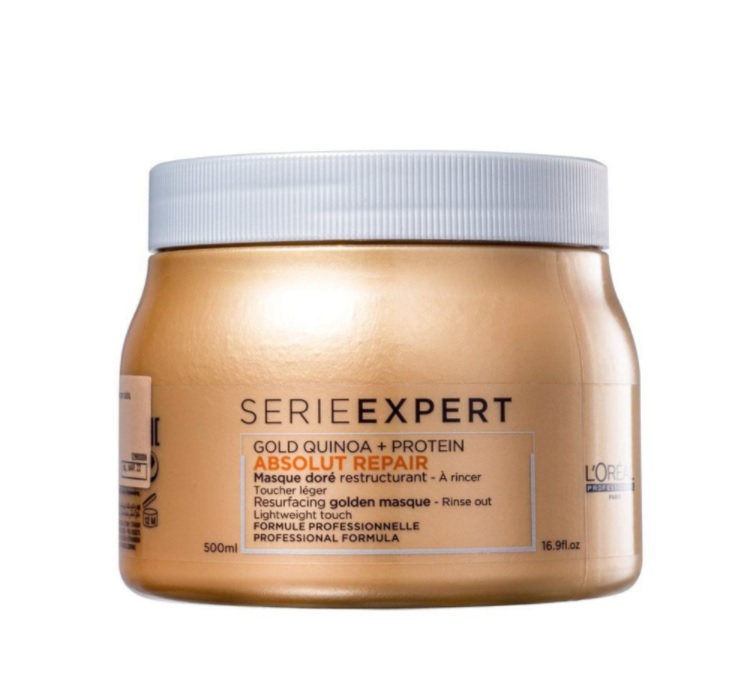 Máscara L`Oréal Professionnel Serie Expert Absolut Repair Gold Quinoa + Protein Golden 500ml