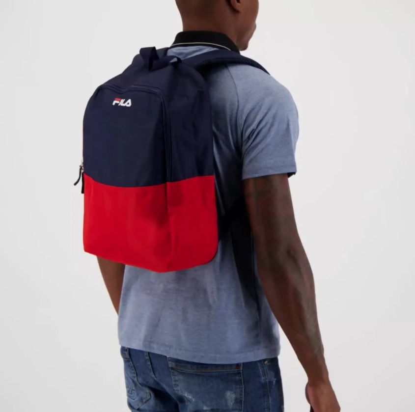 Mochila Start, FILA, Unisex, Marinho/Vermelho