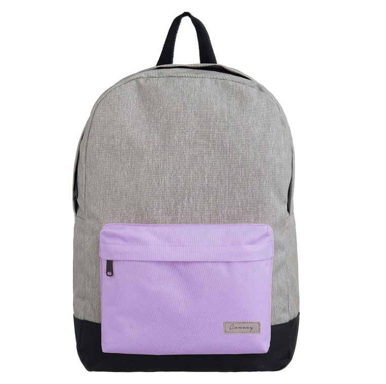 Mochila casual, Poliester, Feminina, Roxa