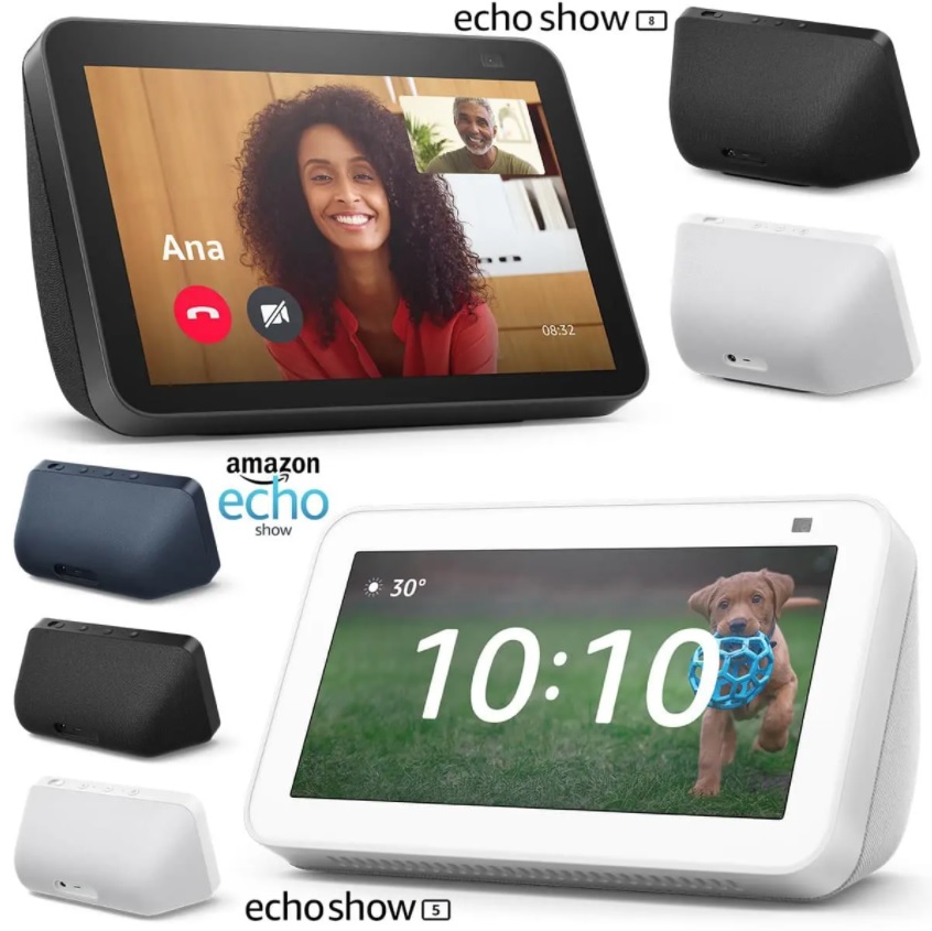 Novo Echo Show 5 (2ª Geração, versão 2021): Smart Display de 5″ com Alexa e câmera de 2 MP – Cor Preta