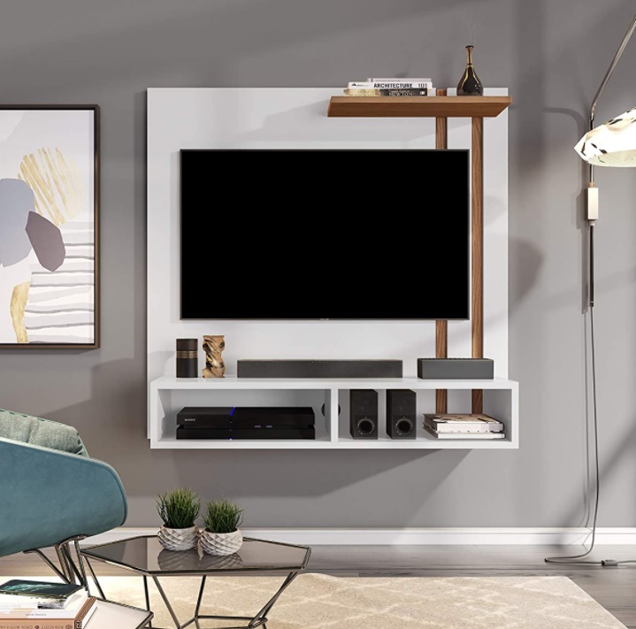Painel para TV 32 Polegadas Sun – Freijó/Off White – Mania de Móveis