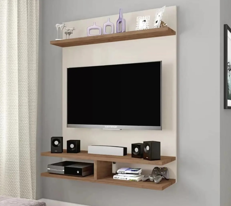 Painel para TV até 42” 1 Prateleira Caemmun – Fix