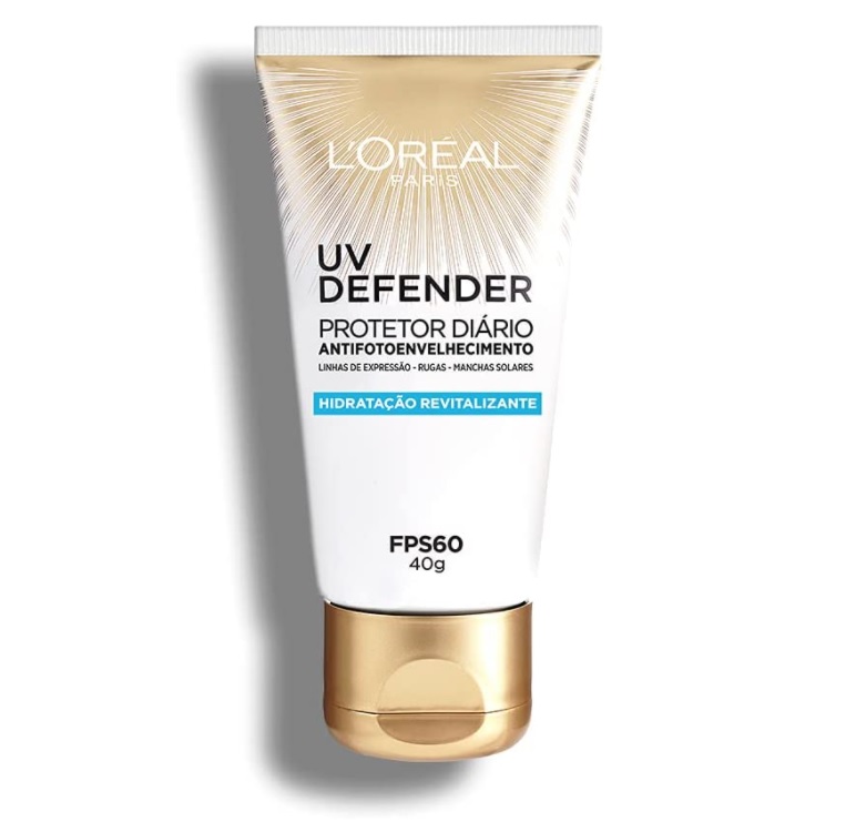 Protetor Solar Facial L’Oréal Paris UV Defender Hidratação FPS 60, 40g