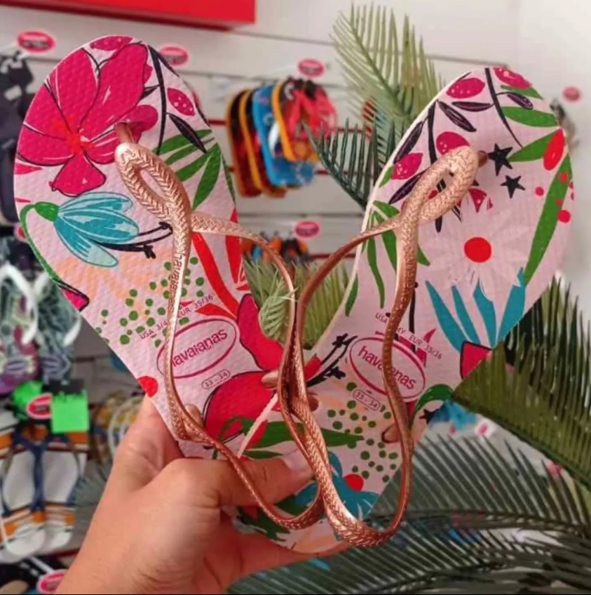Rasteira Luna Print, Havaianas, Feminino