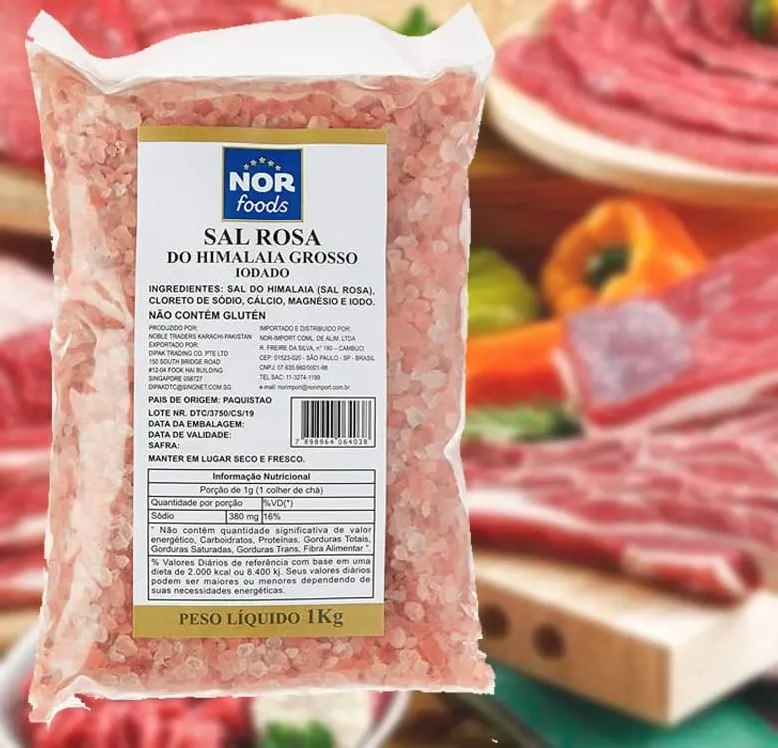 Sal Rosa do Himalaia Nor Foods 1kg