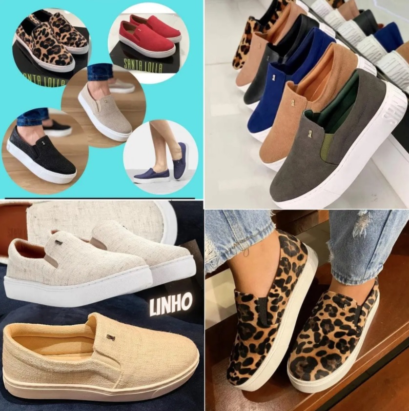 Slip on Santa Lolla vários modelos