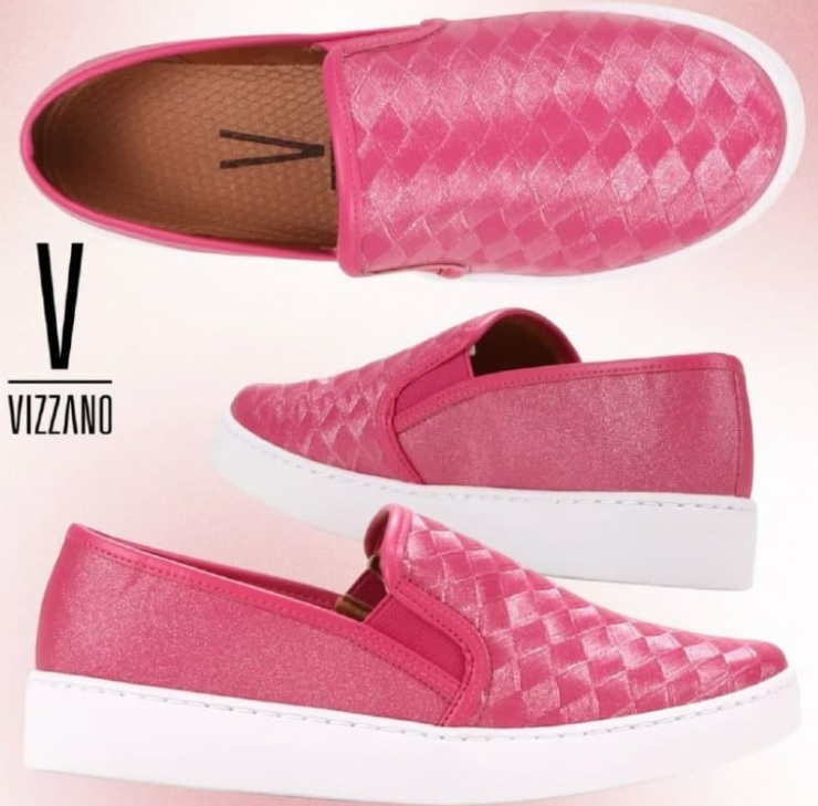 Tênis Slip On Vizzano Com Textura Feminino