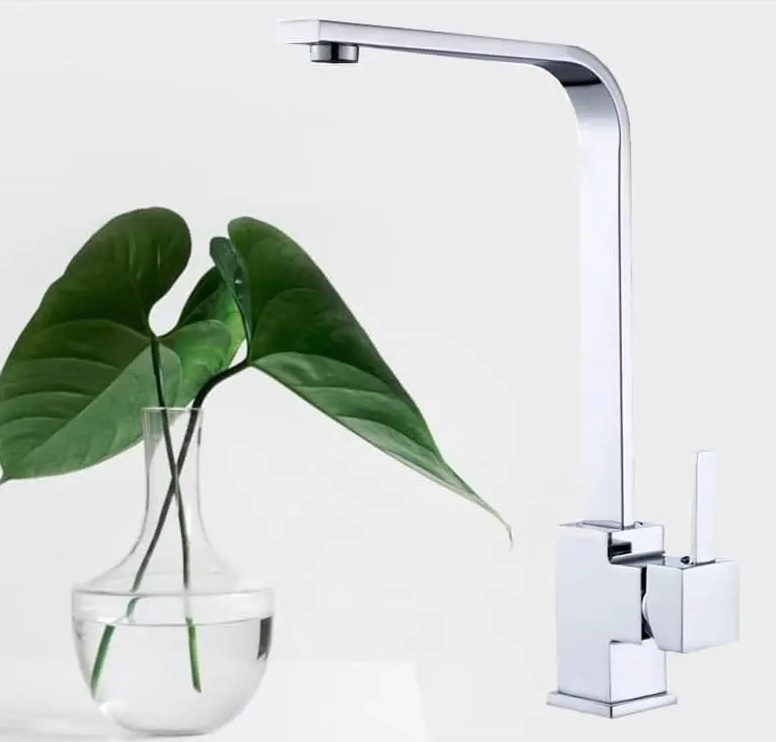 Torneira de Mesa para Cozinha Monocomando Nell – Luxo YL-05 Bica Alta Cromada