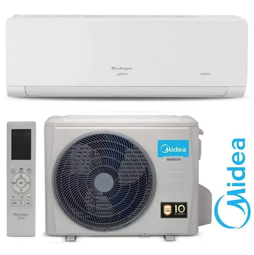 Ar Condicionado Split Inverter Springer Midea Hi Wall Xtreme 12000 BTUs Frio 42AGCA12M5 220V