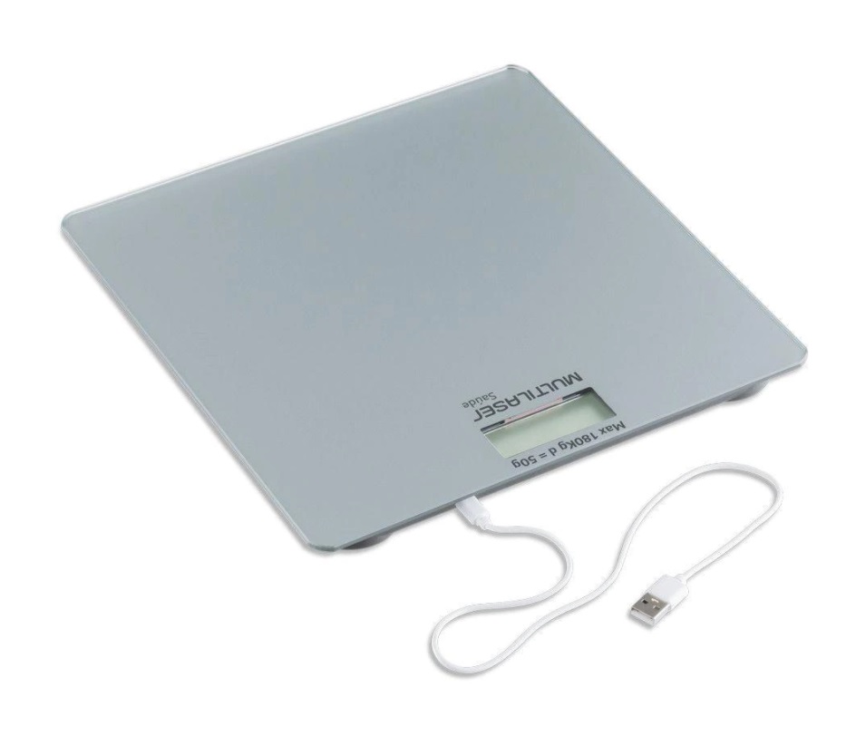 Balança Digital Recarregável USB Multilaser Saúde