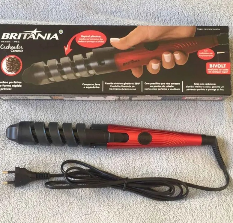 Cacheador Britânia Ceramic Bivolt – Vermelho