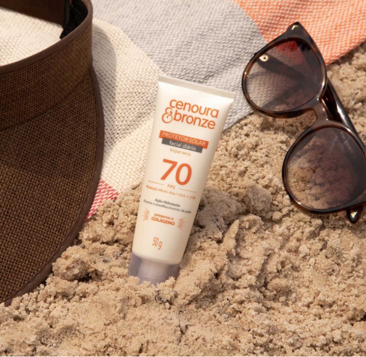 Cenoura e Bronze Protetor Solar Facial Fps70 – 50 g
