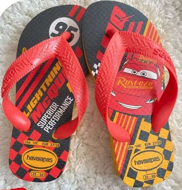 Chinelo Cars, Havaianas, Meninos