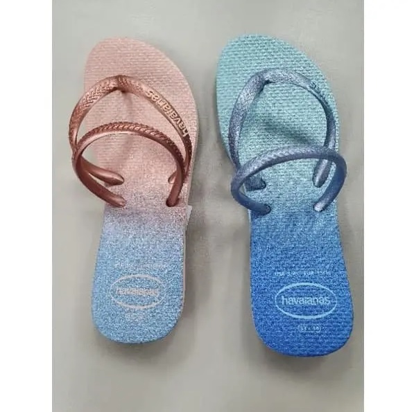 Chinelo Flat Duo Irid, Havaianas, Feminino